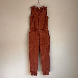 Duluth Trading Co Sleeveless Jumpsuit in rusty organs Size 4R